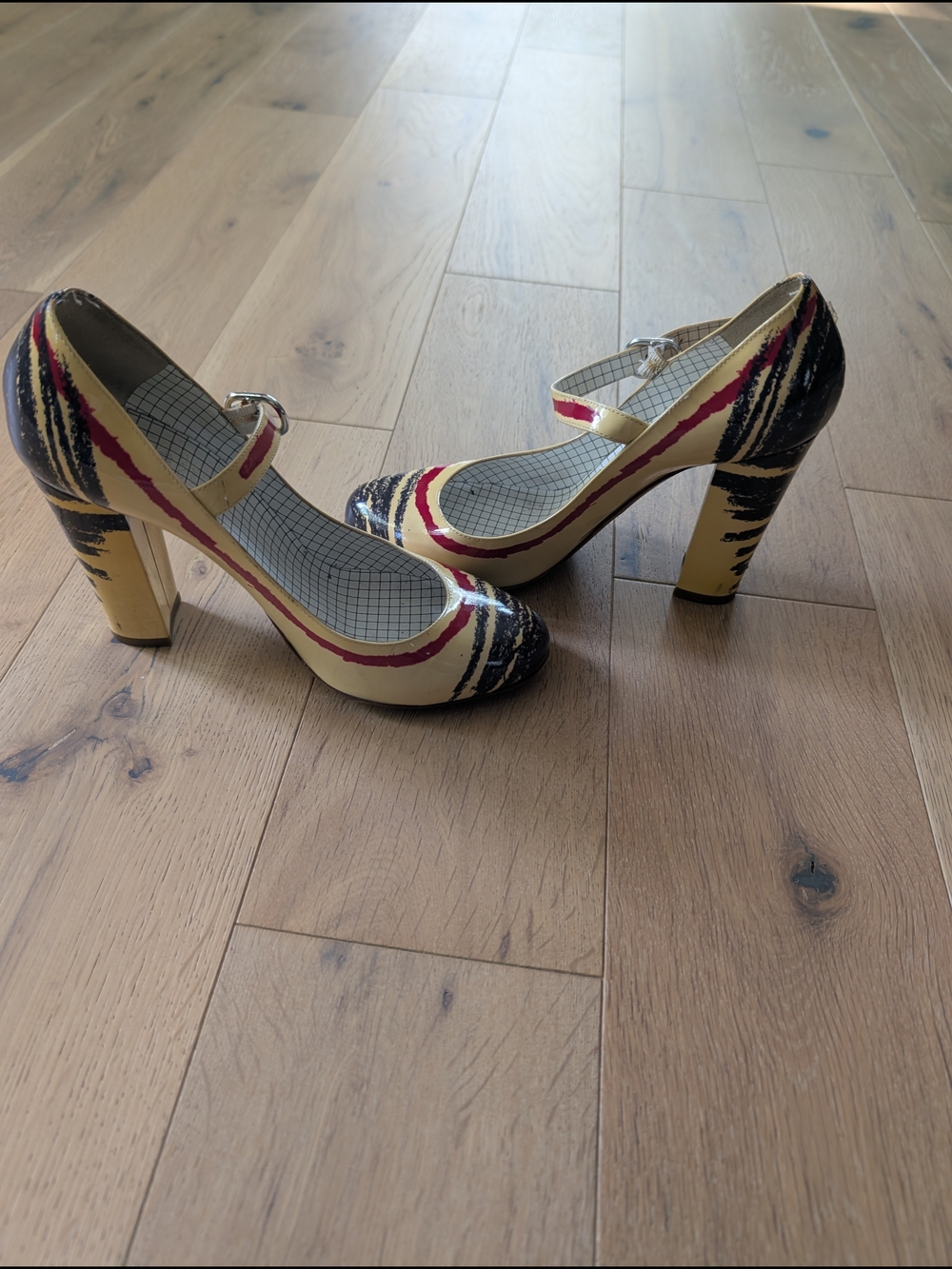 Women’s Yellow Mary Jane Vintage Moschino